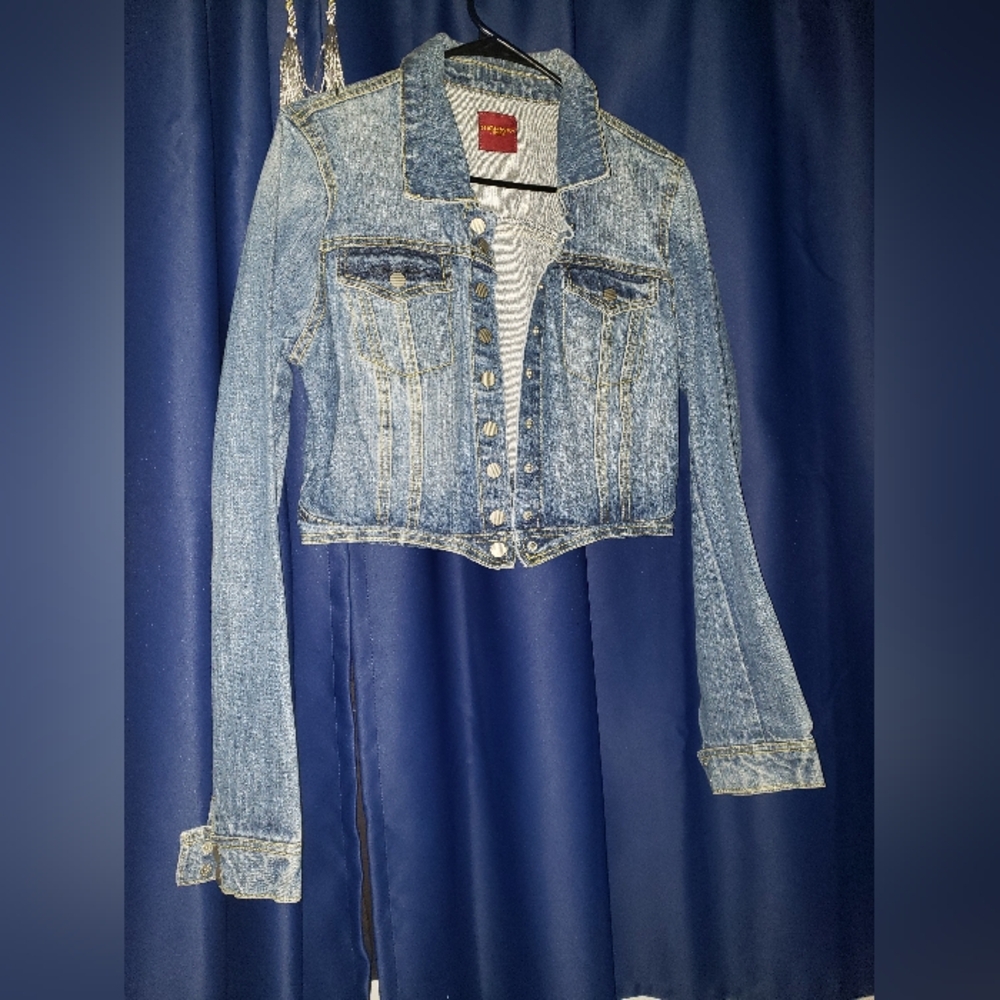 Highway Jeans Vintage Cropped Denim Jean Jacket